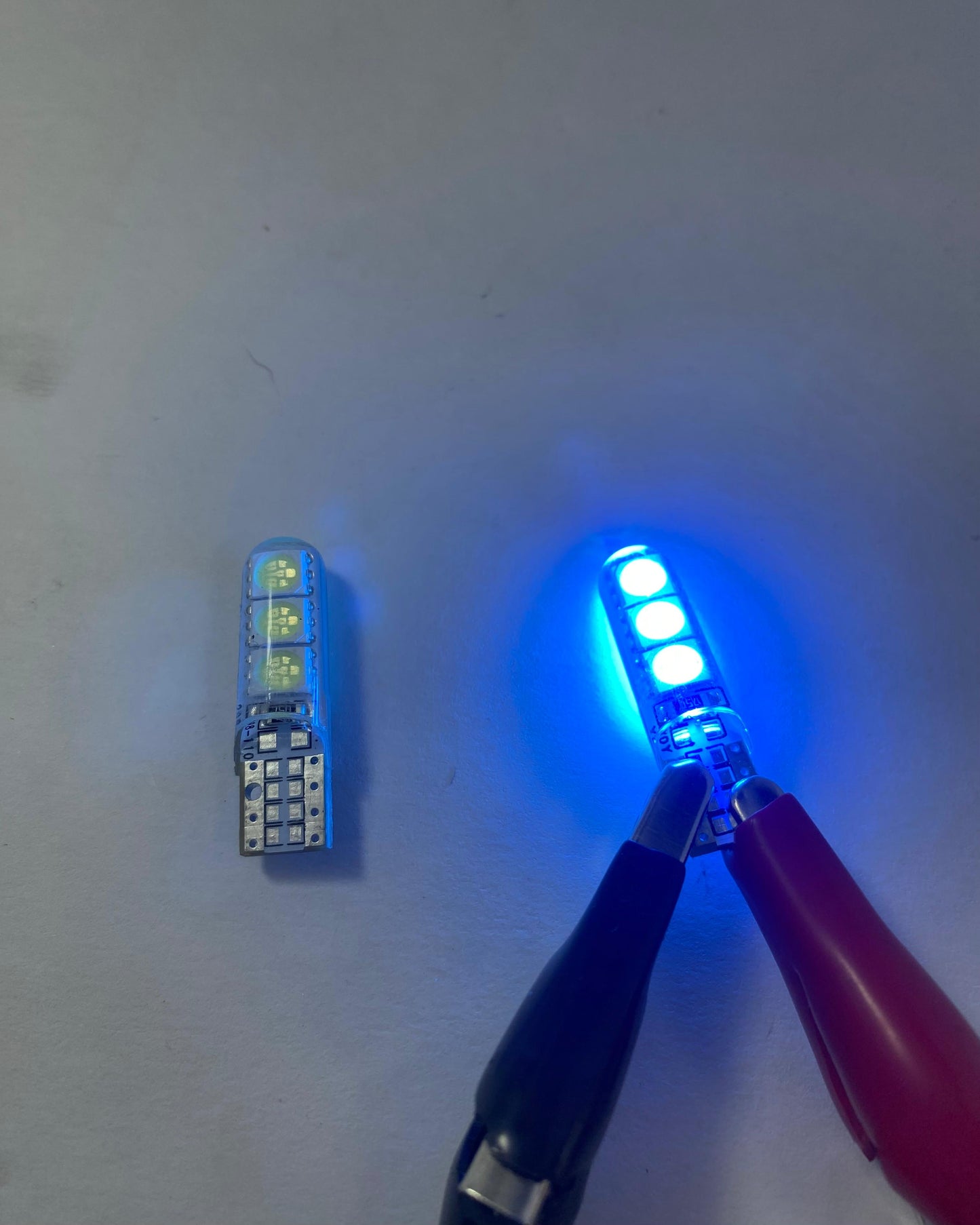 BOMBILLO T10 FLASH AZUL HIELO X1