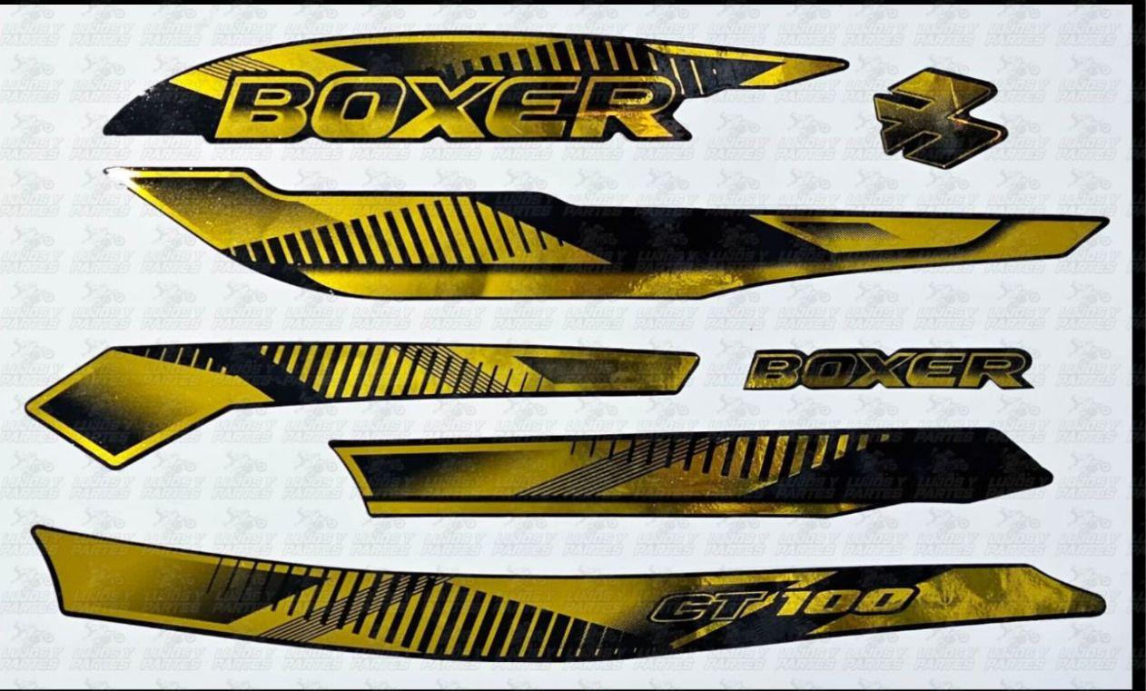 CALCOMANIAS BOXER CT100 TORNASOL MODELO ANTIGUO