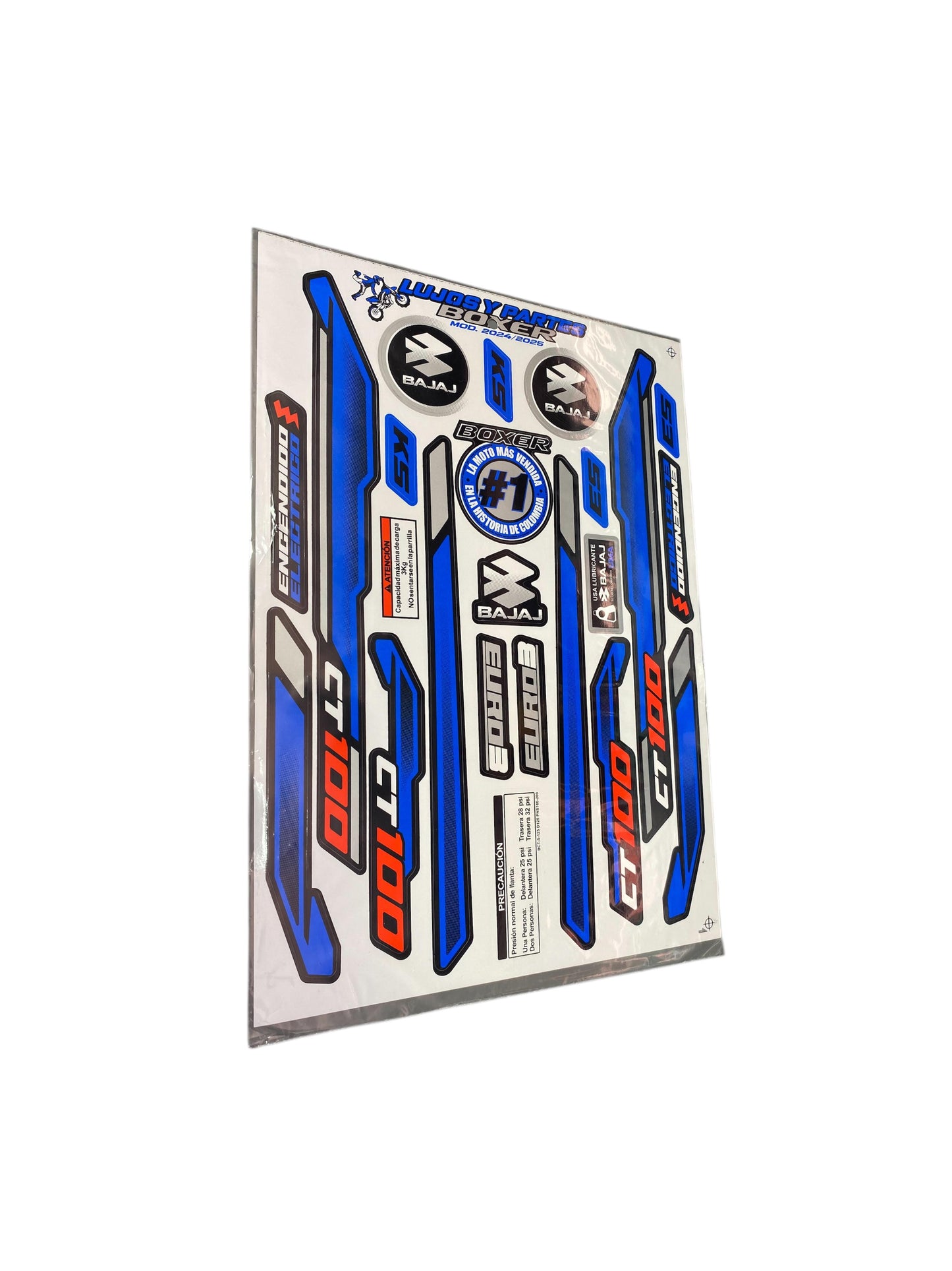 CALCOMANIAS BOXER CT 2025 RACING