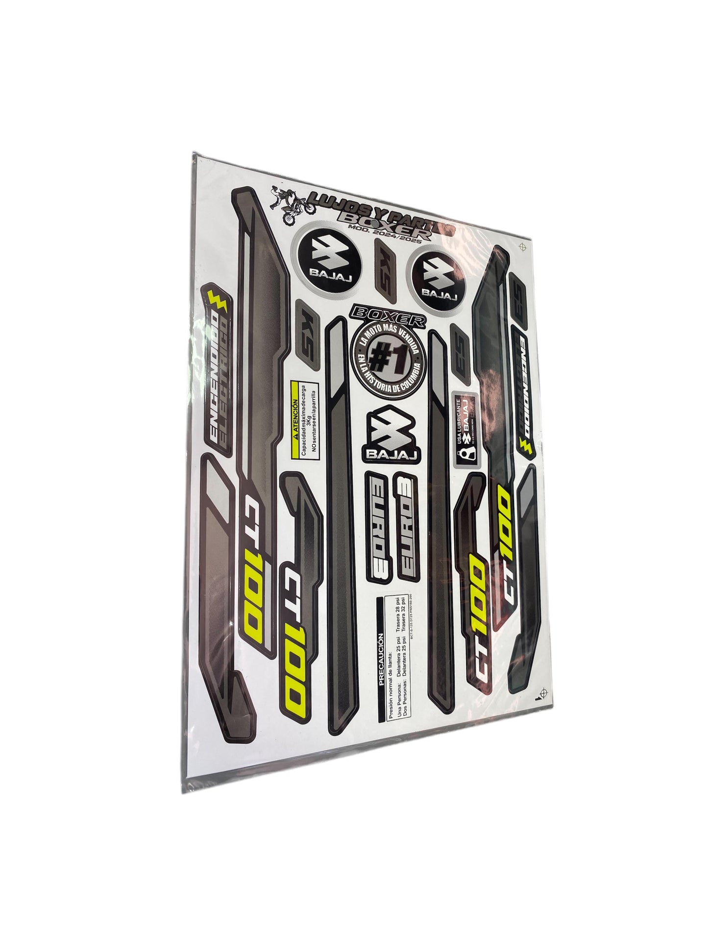 CALCOMANIAS BOXER CT 2025 RACING