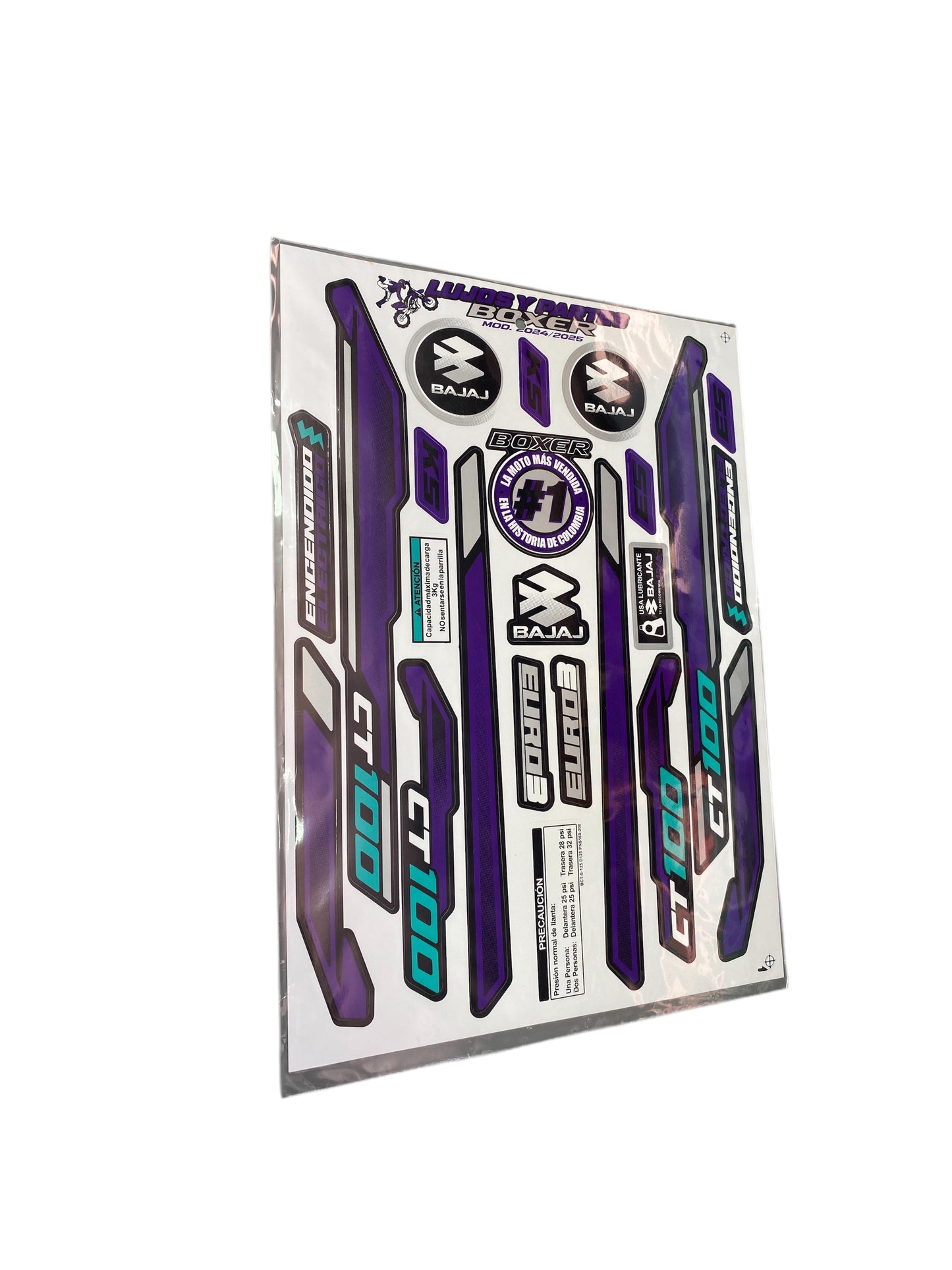 CALCOMANIAS BOXER CT 2025 RACING