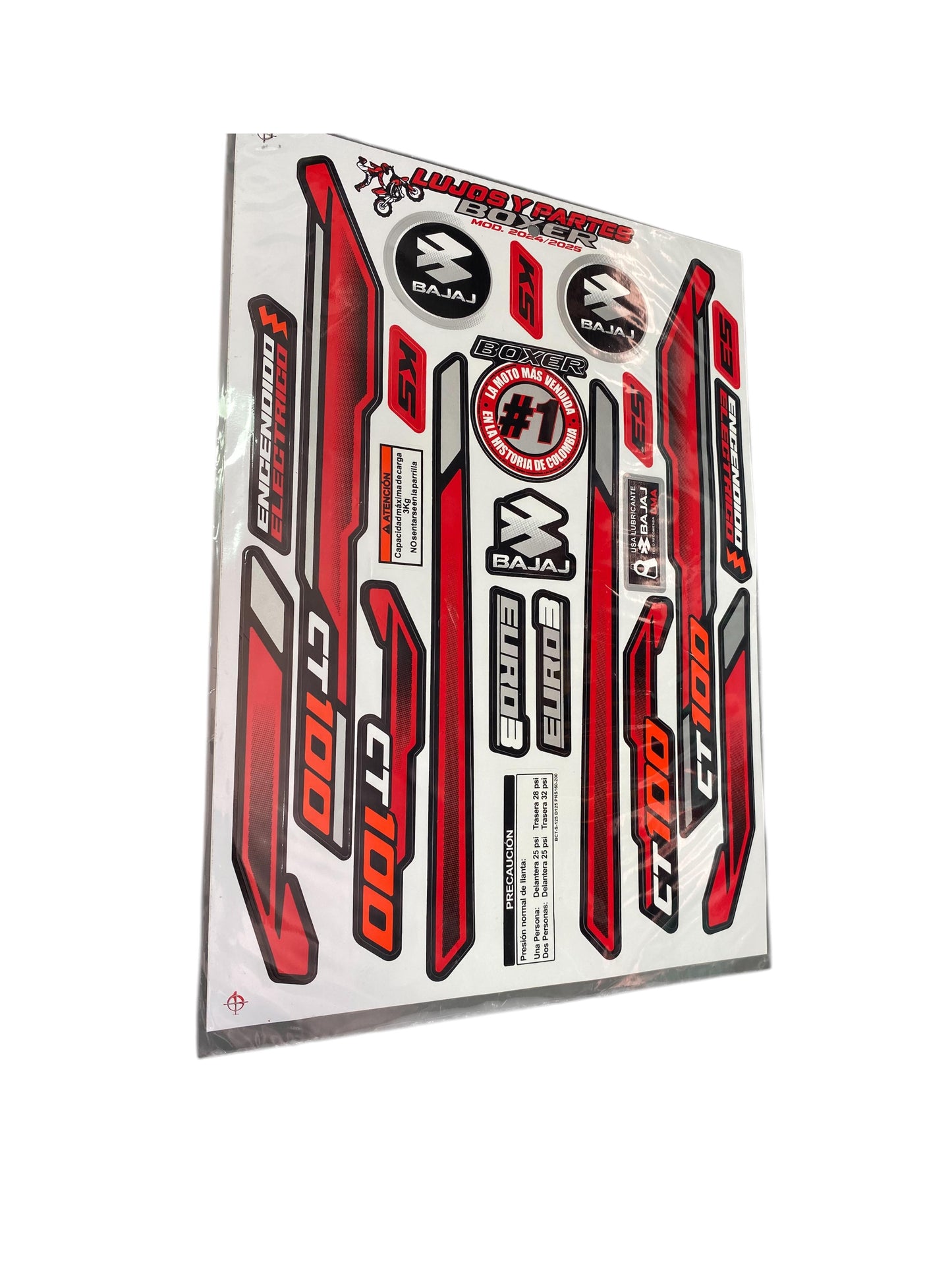 CALCOMANIAS BOXER CT 2025 RACING