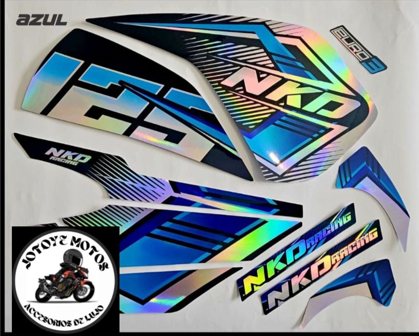 CALCOMANIAS NKD 125 RACING 2024 TORNASOL