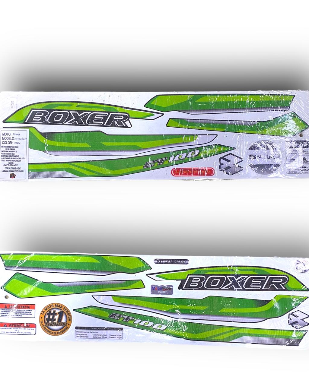 CALCOMANIA BOXER CT100 MODELO ANTIGUO