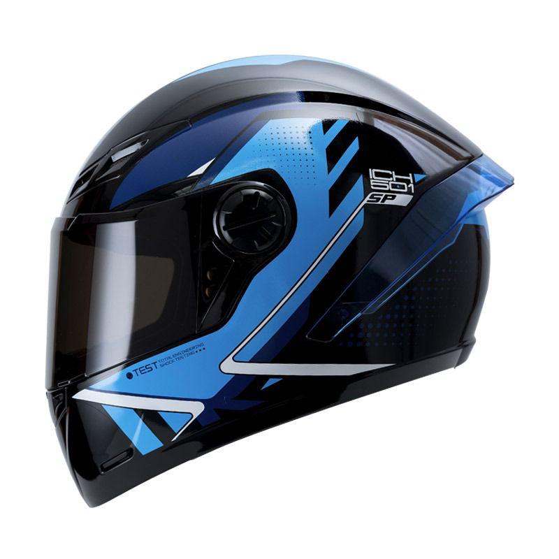 CASCO INTEGRAL ICH 501 SP MOACA NEGRO-AZUL VISOR HUMO TALLA XL