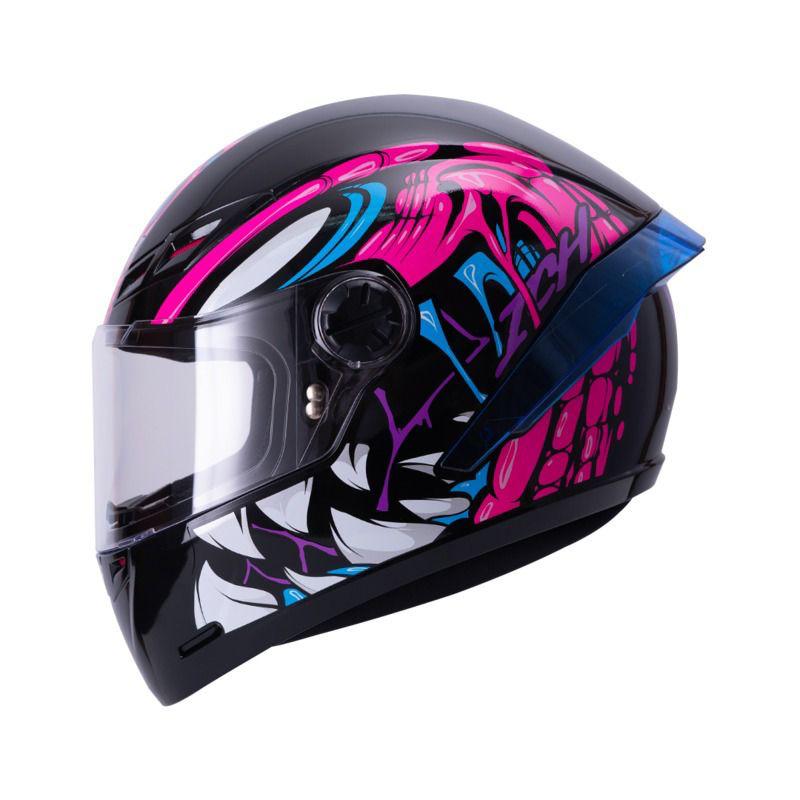 CASCO INTEGRAL ICH 501 SP SIMB NEGRO-FUCSIA VISOR TRANSPARENTE TALLA M