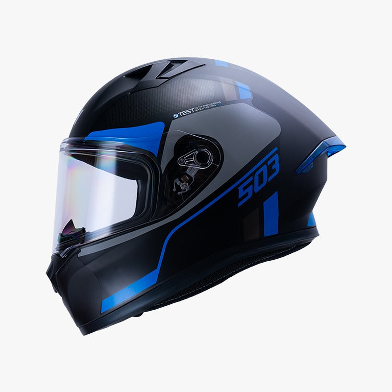 CASCO INTEGRAL ICH 503 CORBEX NEGRO-AZUL