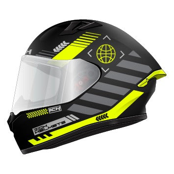 CASCO INTEGRAL ICH 503 CYBERPUNK N.AMARILLO F.
