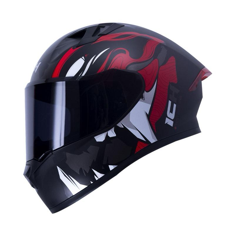 CASCO INTEGRAL ICH 503 POOL ROJO VISOR NEGRO TALLA L