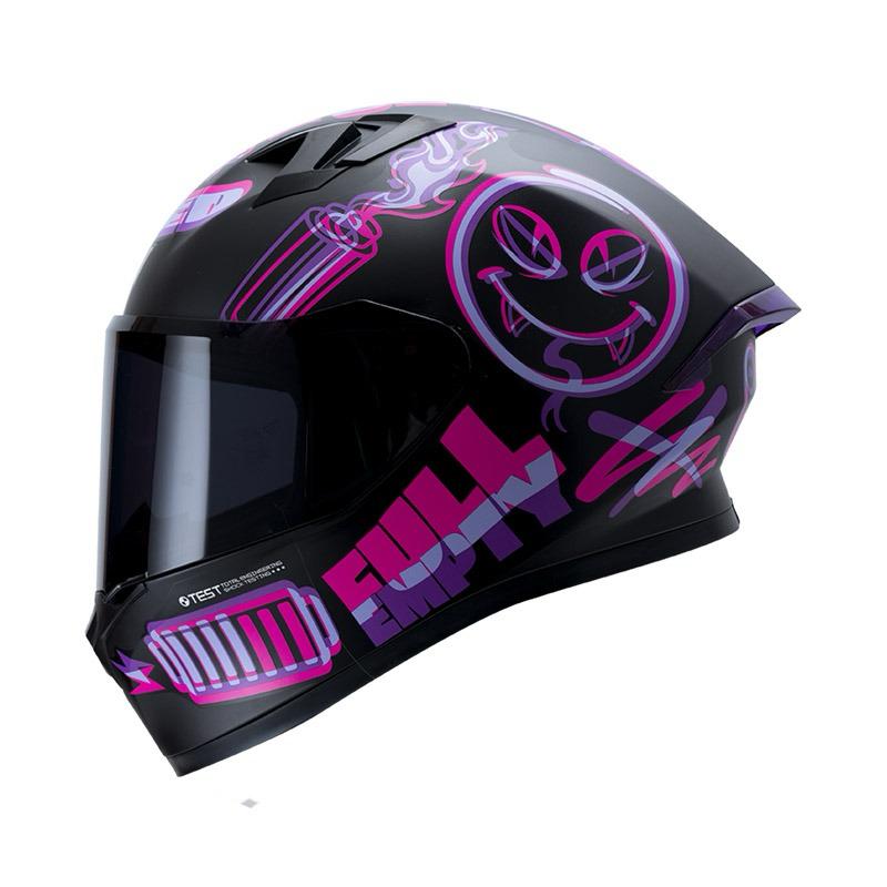 CASCO INTEGRAL ICH 503 SWITCH FUCSIA VISOR NEGRO TALLA M