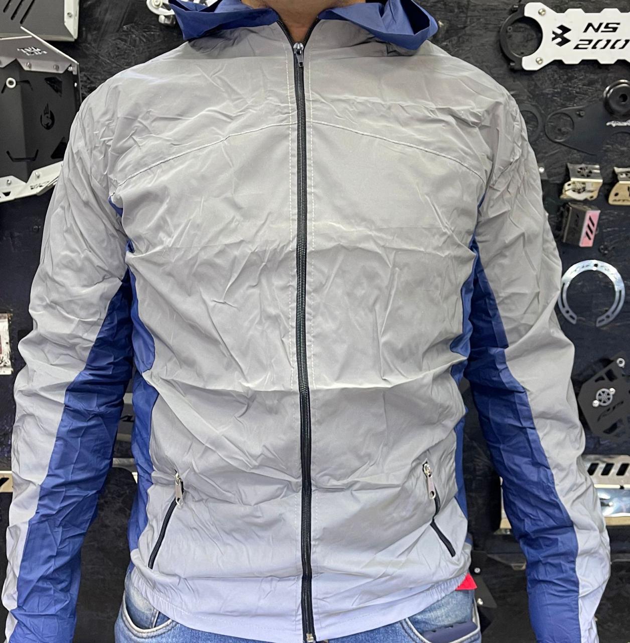 CHAQUETA SEMIROBOTICA LATERAL AZUL TALLA L