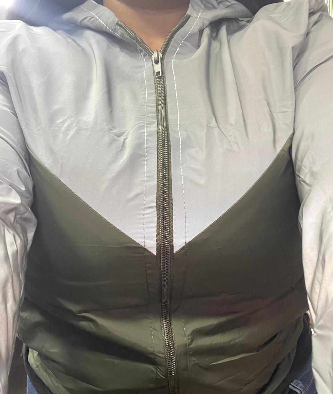 CHAQUETA SEMIROBOTICA TRIANGULO VERDE ESMERALDA TALLA S