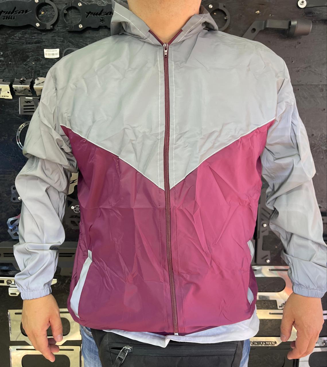 CHAQUETA TRIANGULO VINO TINTO TALLA L
