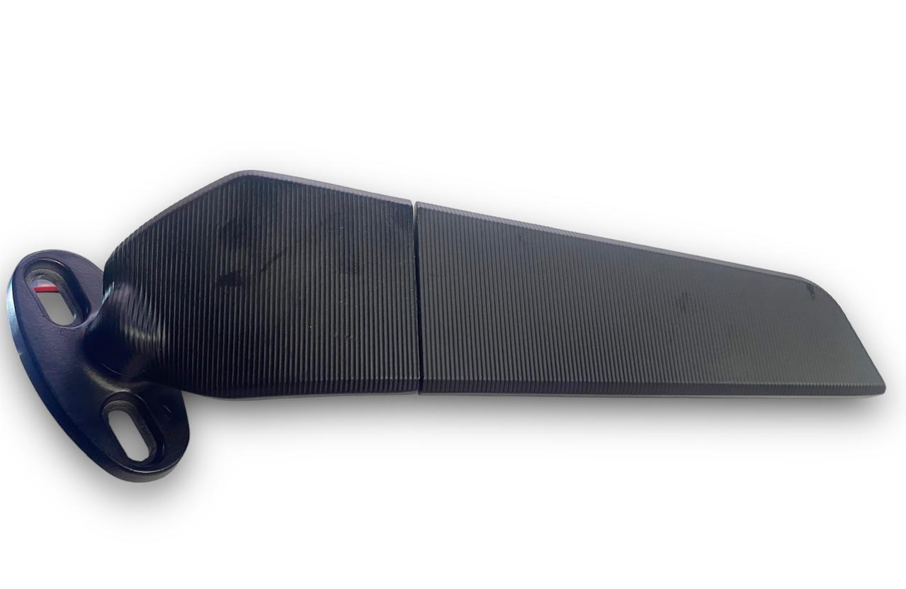 ESPEJO ALERON GRANDE NEGRO CARENADAS