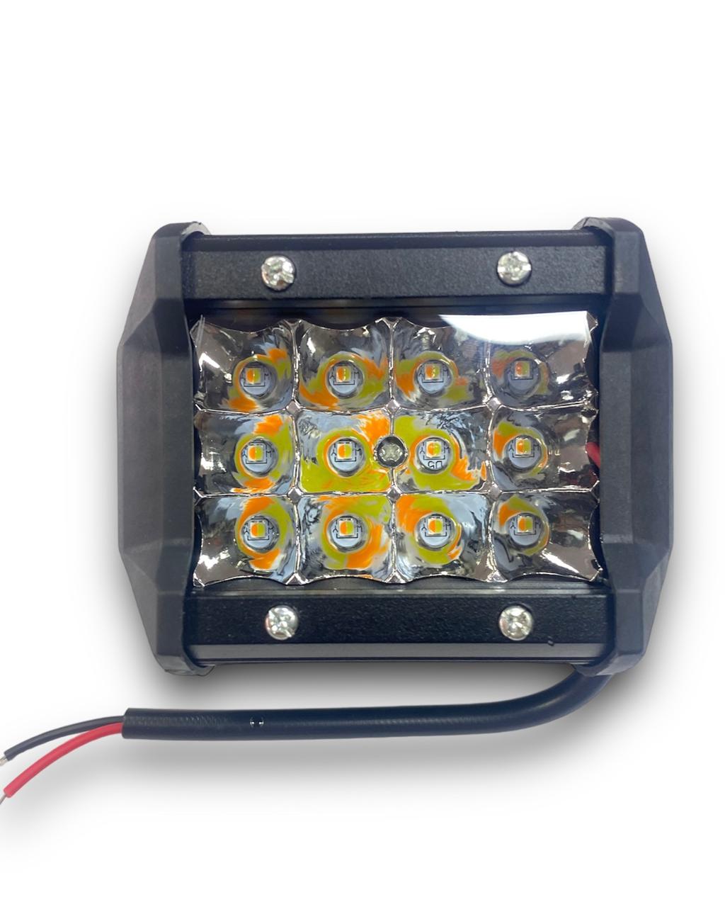 EXPLORADORA CUADRADA 12 LED DUAL COLOR