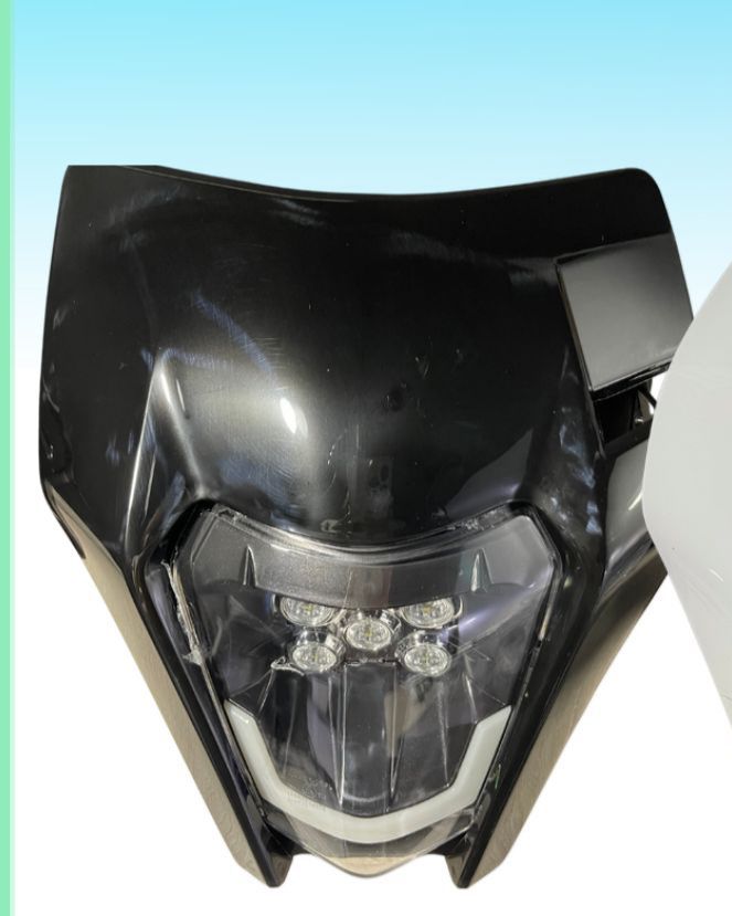 FAROLA LED TIPO ENDURO NEGRA