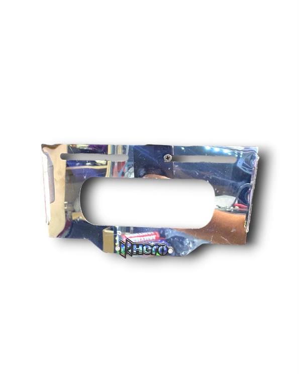 PORTAPLACA ACERO INOXIDABLE 3D HERO