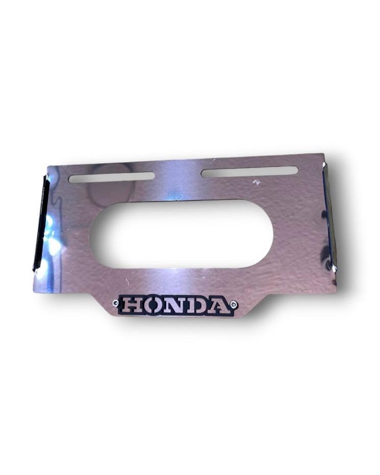 PORTAPLACA ACERO INOXIDABLE 3D HONDA