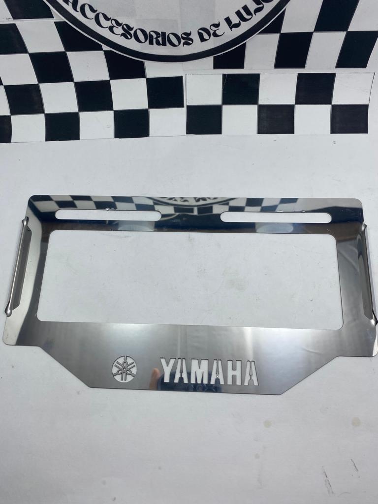 PORTAPLACA ACERO INOXIDABLE YAMAHA