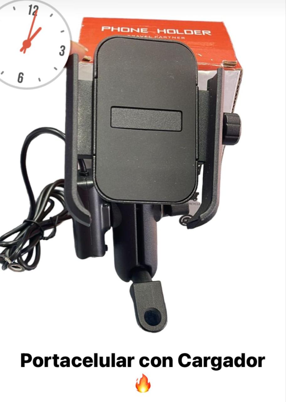 PORTA CELULAR METALICO RAM CON CARGADOR ESPEJO