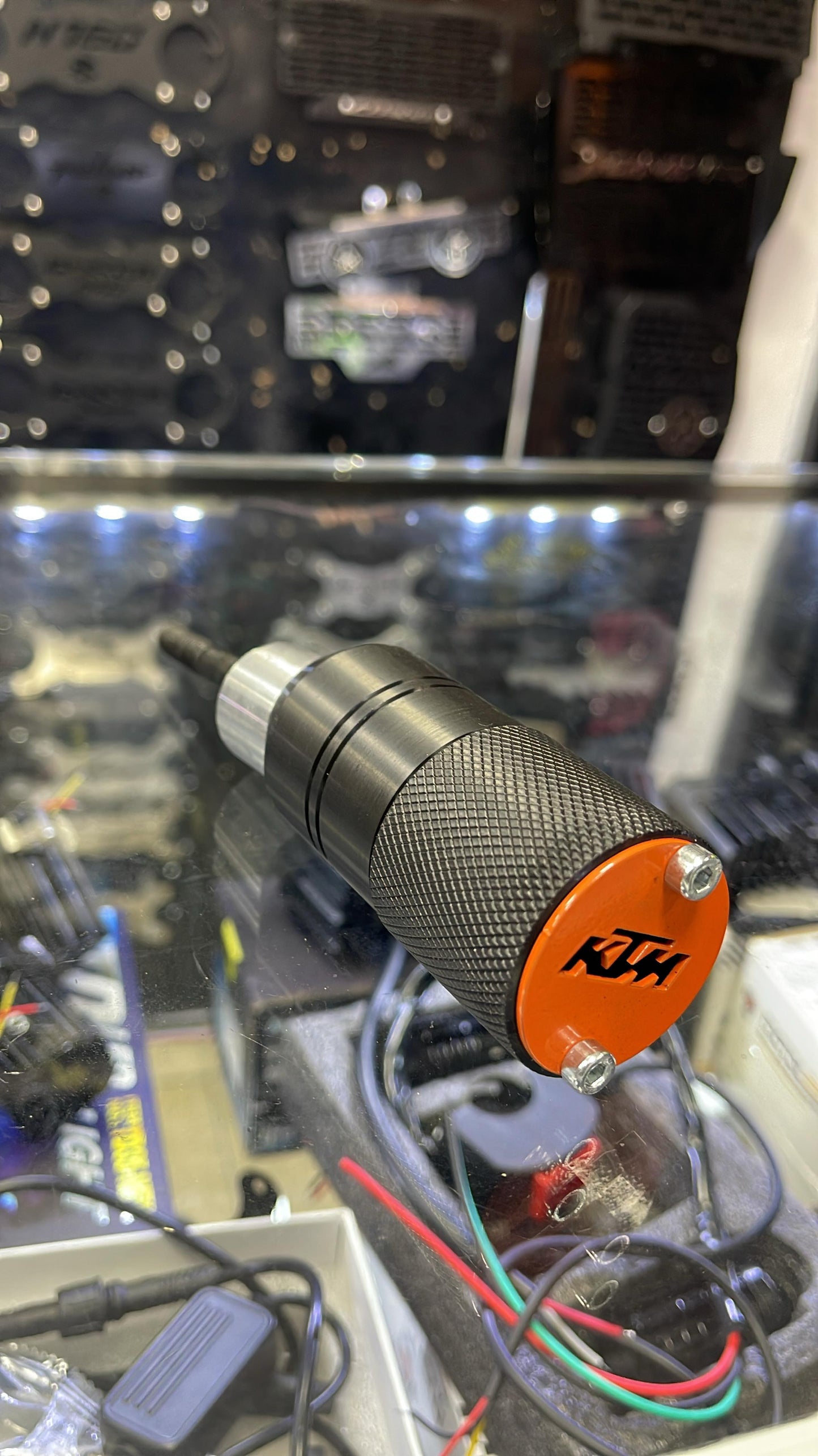 SLIDER DE EXOSTO KTM DUKE 250 Y 390 NG TAPA NARANJA