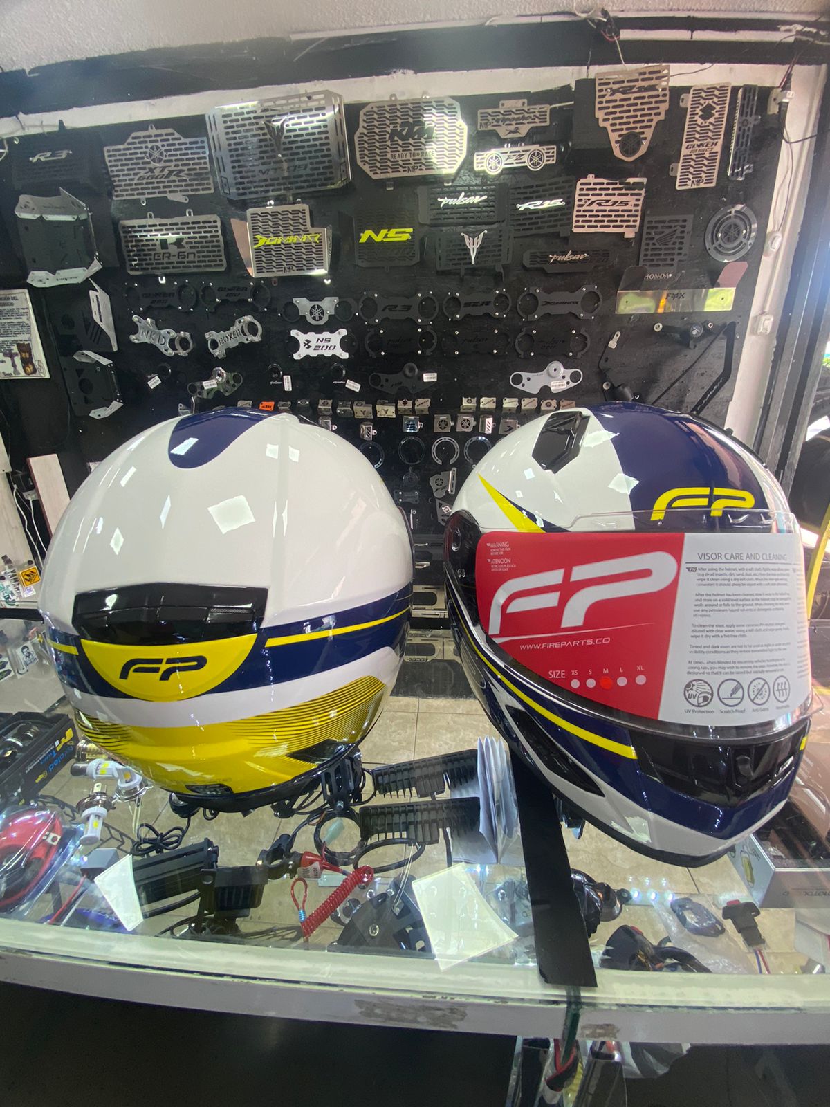 CASCO RACECRAFT BLANCO-AZUL