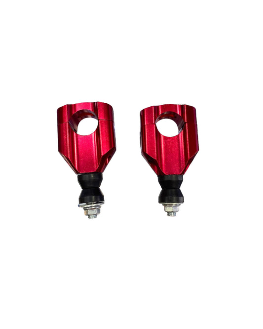 BASE DE MANUBRIO CON TORNILLO ROJO X2