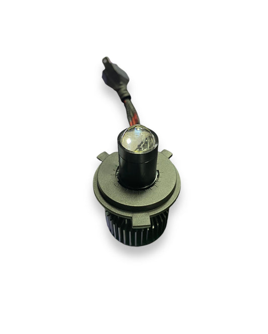 BOMBILLO H4 DUALCOLOR LUPA CON VENTILADOR 9000 LUMENS