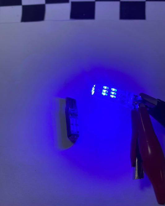 BOMBILLO T10 FLASH AZUL X2