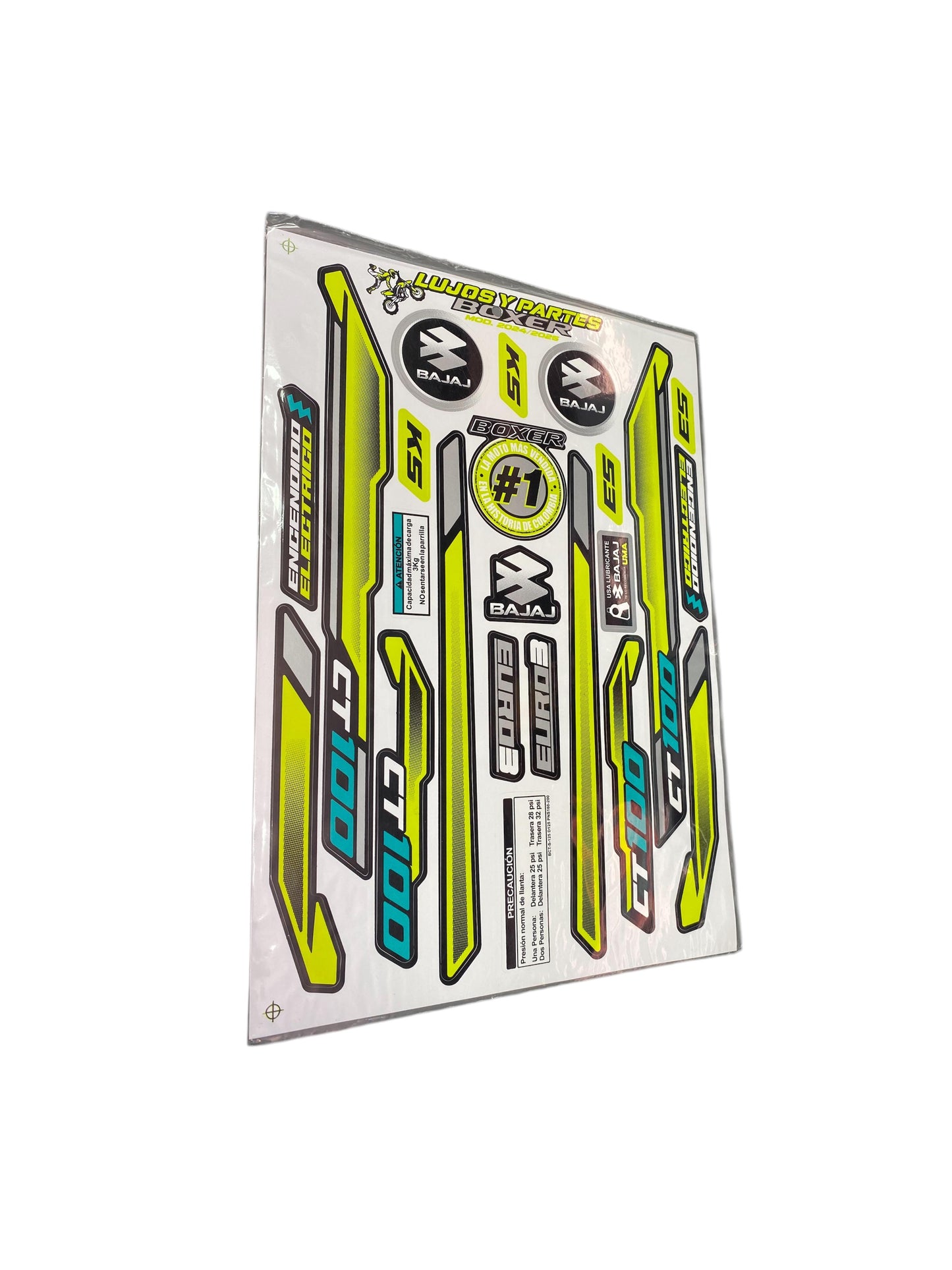 CALCOMANIAS BOXER CT 2025 RACING