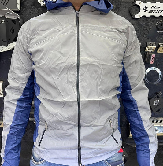 CHAQUETA SEMIROBOTICA LATERAL AZUL TALLA L