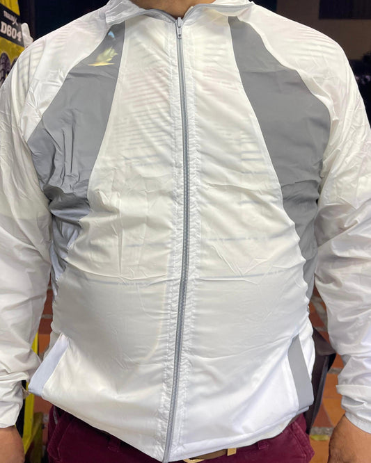 CHAQUETA SEMI REFLECTIVA 002 BLANCA TALLA L