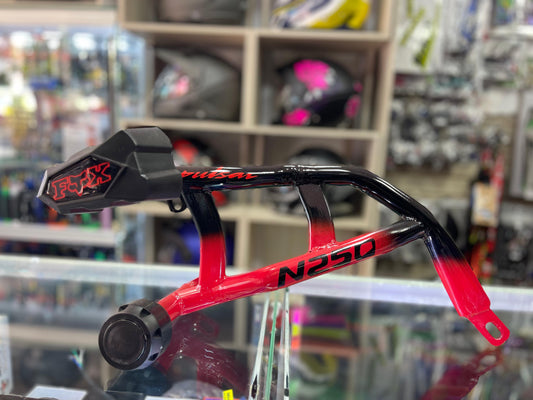 DEFENSA STUNT N250 NEGRO-ROJO