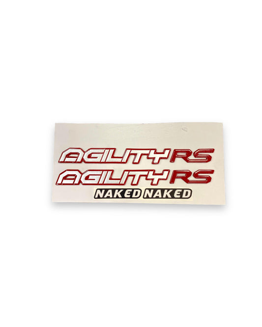 EMBLEMA AGILITY RS ROJO