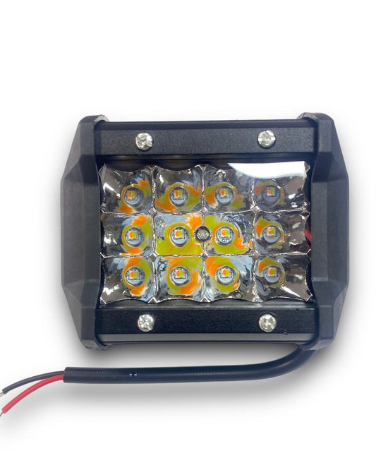 EXPLORADORA CUADRADA 12 LED DUAL COLOR