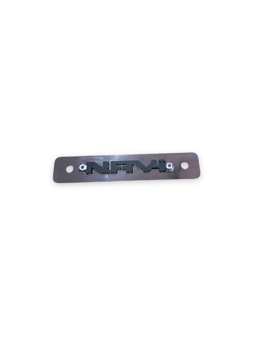 PLATINA FAROLA ACERO HONDA NAVI + 3D NEGRO