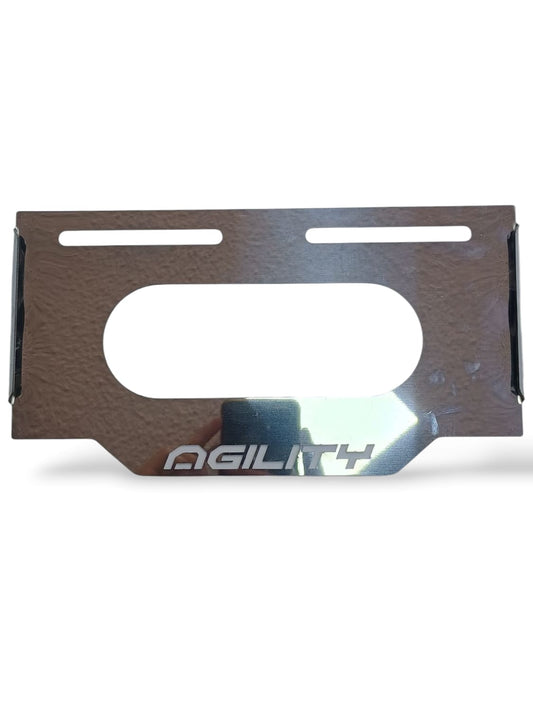 PORTAPLACA ACERO AGILITY