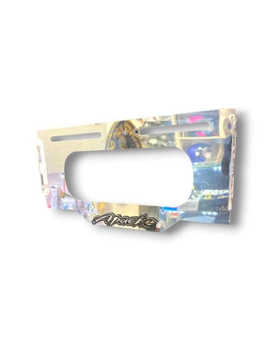 PORTAPLACA ACERO INOXIDABLE 3D APACHE