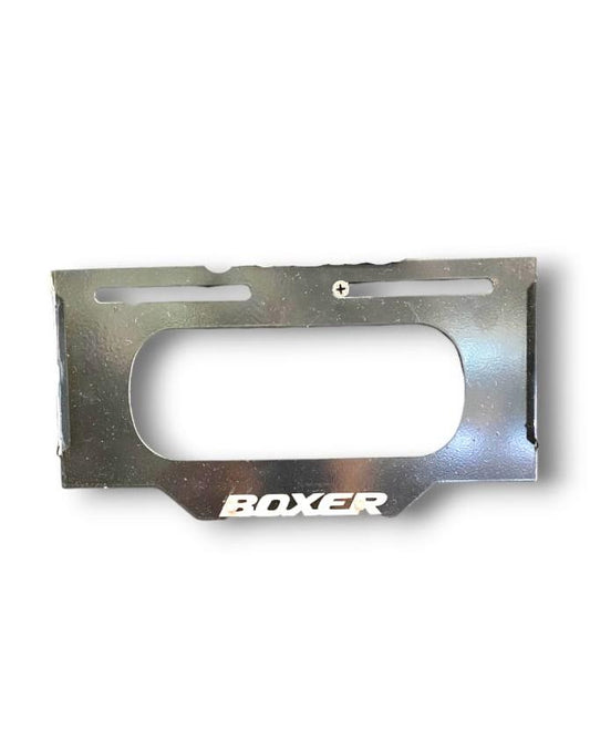 PORTAPLACA ACERO INOXIDABLE 3D BOXER