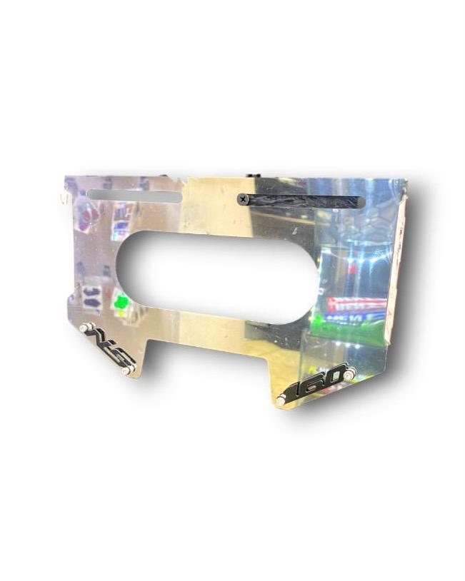 PORTAPLACA ACERO INOXIDABLE 3D NS 160