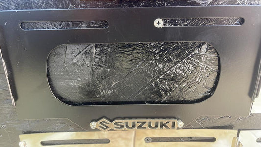 PORTAPLACA ACERO INOXIDABLE 3D SUZUKI