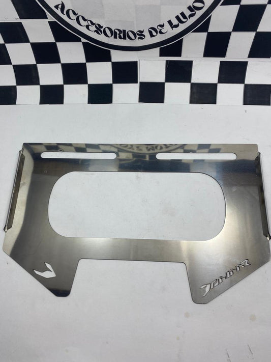 PORTAPLACA ACERO INOXIDABLE DOMINAR 250