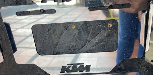 PORTAPLACA ACERO INOXIDABLE KTM