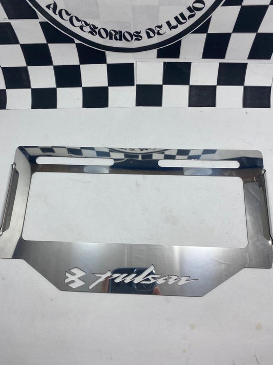 PORTAPLACA ACERO INOXIDABLE PULSAR