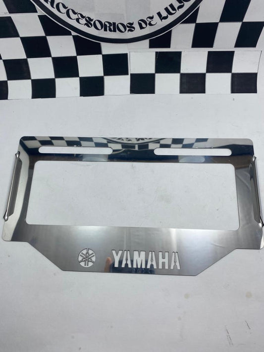 PORTAPLACA ACERO INOXIDABLE YAMAHA