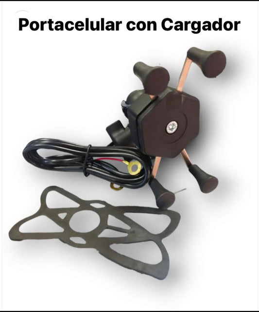 PORTA CELULAR ARAÑA CON CARGADOR USB