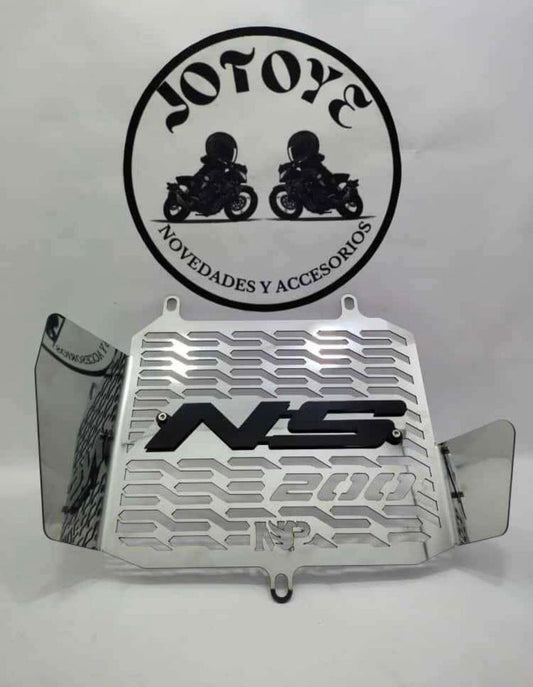 PROTECTOR DE RADIADOR NS 200 ACERO