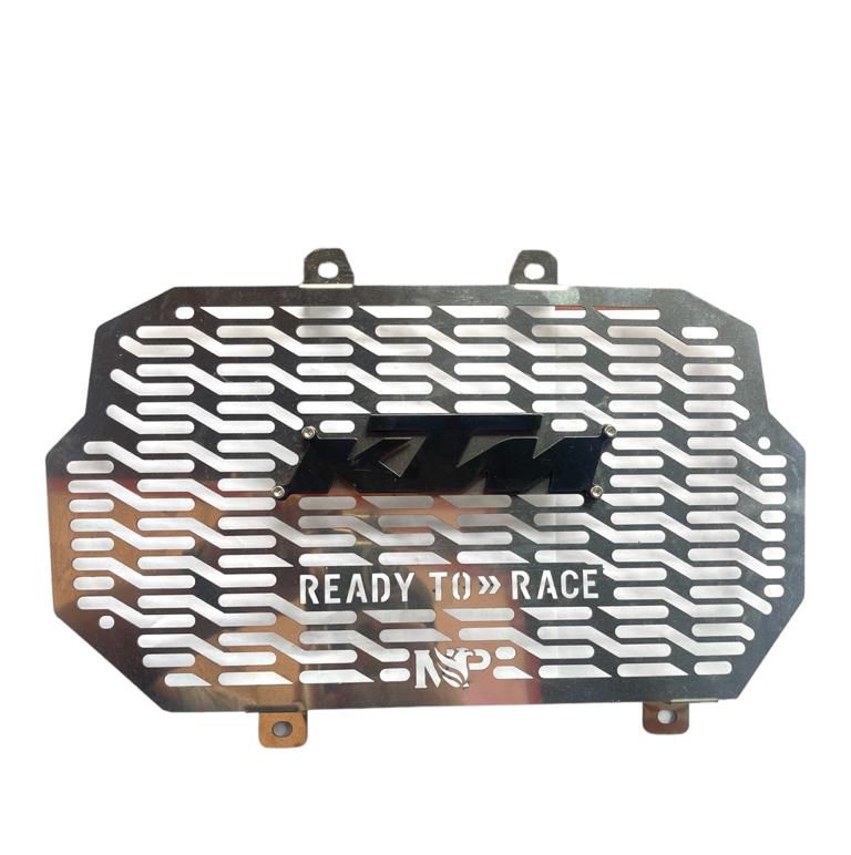 PROTECTOR RADIADOR KTM ACERO + 3D NEGRO AG