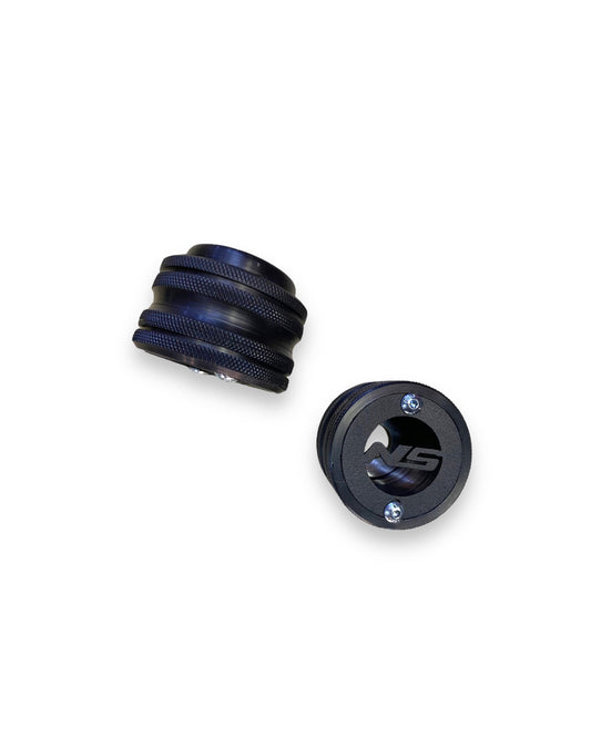 SLIDERS DE EJE NS 200 TAPA NEGRA (NS200) X 2 BARRAS INVERTIDAS