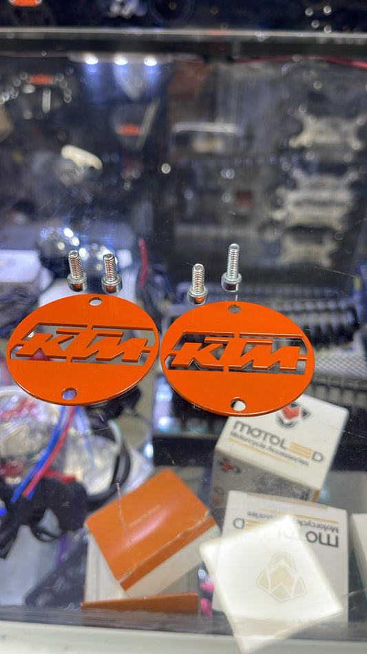 TAPAS PARA SLIDERS KTM NARANJA PAR